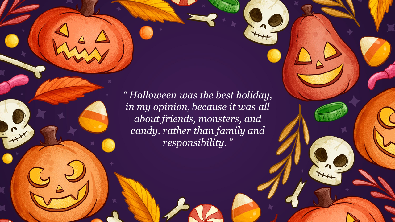 Free - Halloween Background Images For PPT And Google Slides
